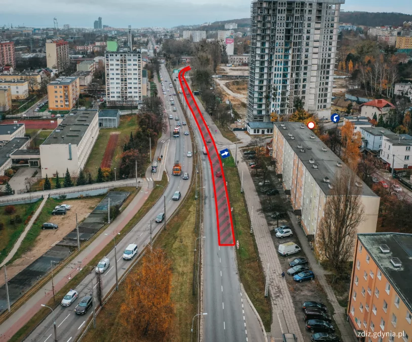 Remont ul. Morskiej w Gdyni – zmiany w organizacji ruchu (FOTO: ZDiZ Gdynia)