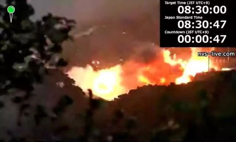 Incydent w centrum kosmicznym Tanegashima – wybuch silnika (FOTO: JAXA)