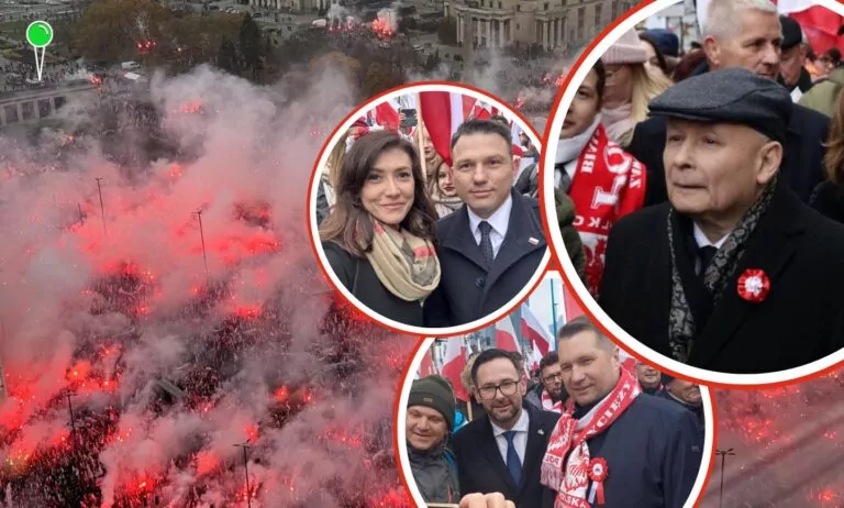 Kto pojawił się na Marszu Niepodległości 2024? Zobacz zdjęcia (FOTO: zdjęcia łączone)