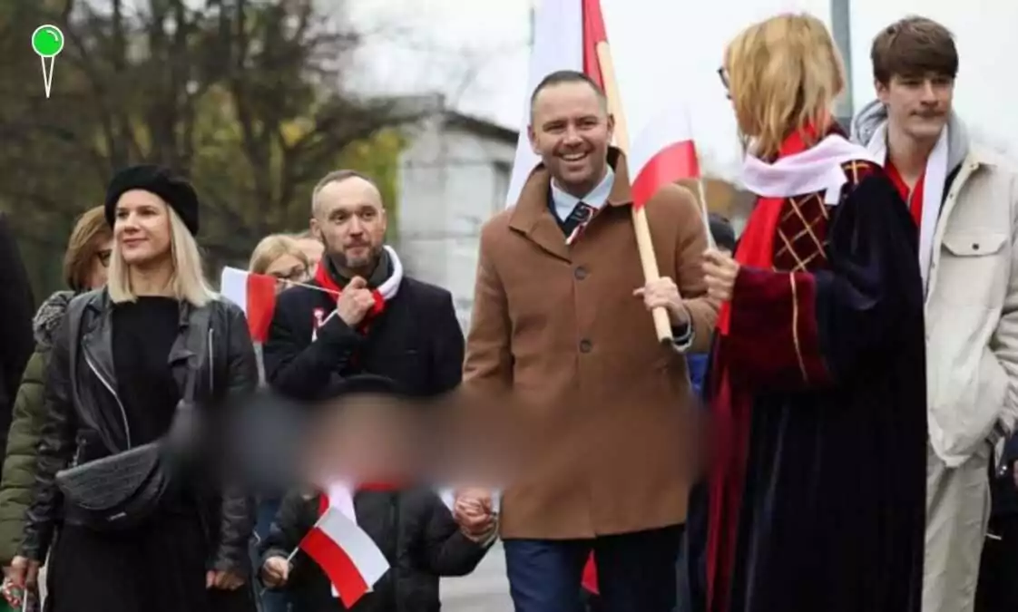 Marta Nawrocka z rodziną podczas Święta Niepodległości (mat. prasowe)