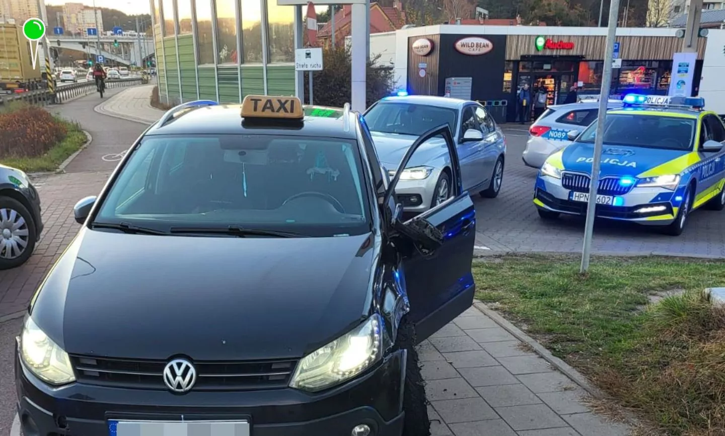 Policyjny pościg ulicami Gdańska za 31-latkiem z Rumi (FOTO: KMP Gdańsk)