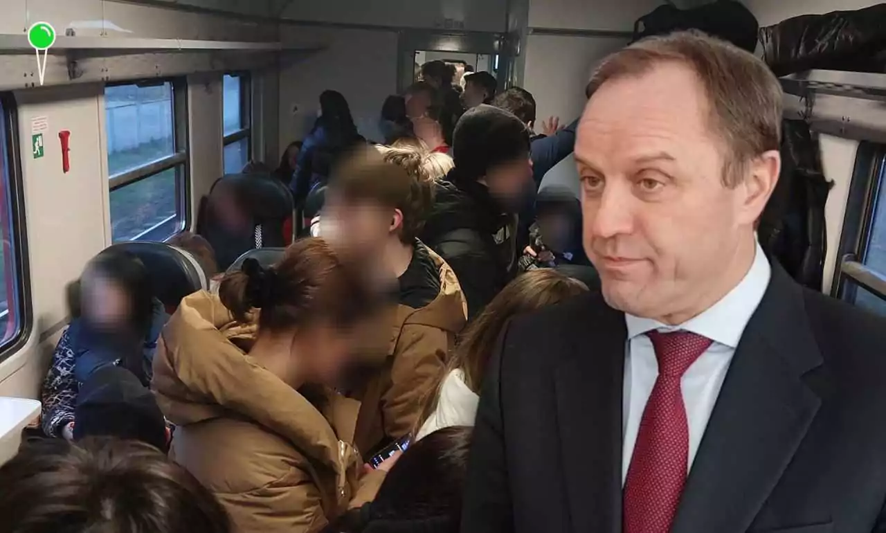 Władze reagują na tłok w pociągach, ale tylko w Internecie (FOTO: FB/pomorskie.eu)