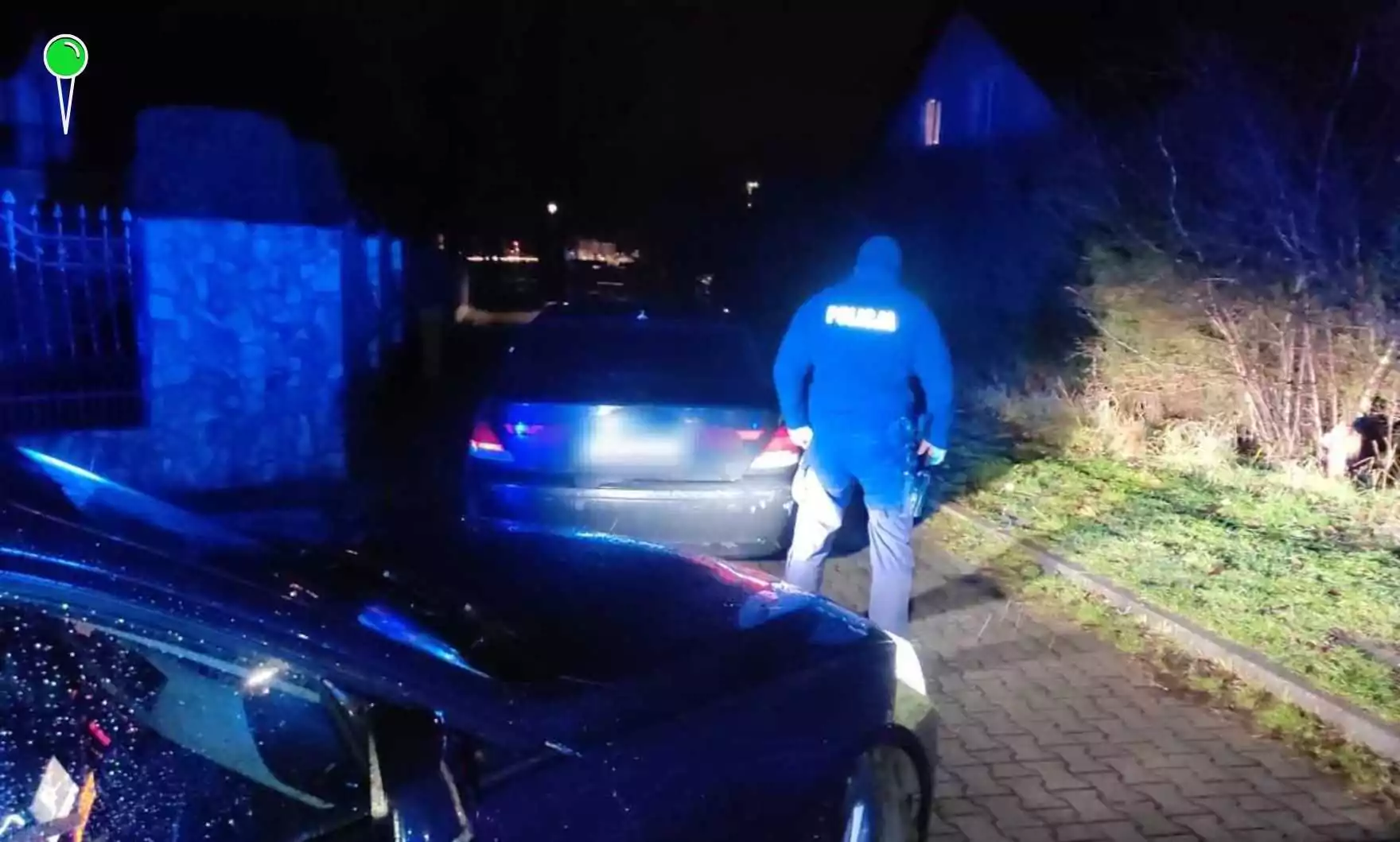 Policyjny pościg na Żuławach. Kierujący jechał 200 km/h (FOTO: KPP Nowy Dwór Gdański)