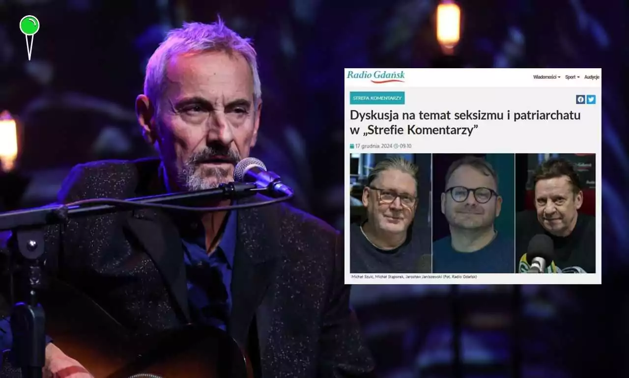 "Karaluchy" w Radio Gdańsk. Prowadzący program tłumaczy się. Na zdjęciu prowadzący Tomasz Olszewski (FOTO: Radio Gdańsk)