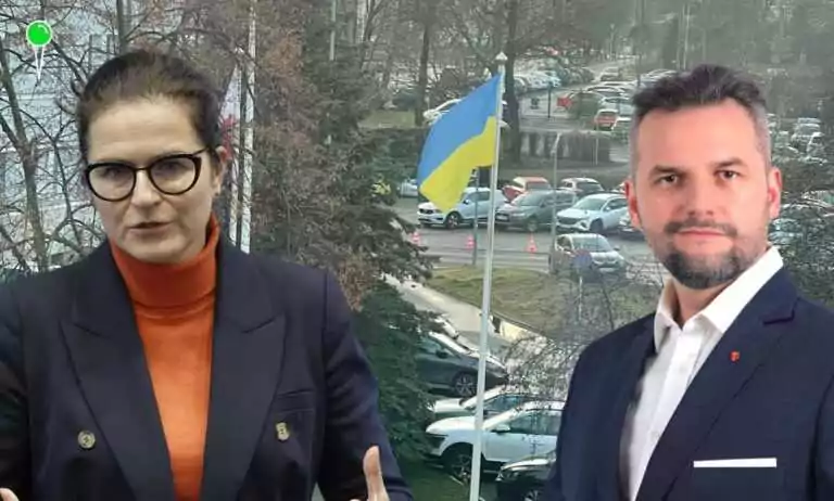 Flagi Ukrainy na urzędzie w Gdańsku zostają na dłużej (FOTO: gdansk.pl/Łukasz Hamadyk)