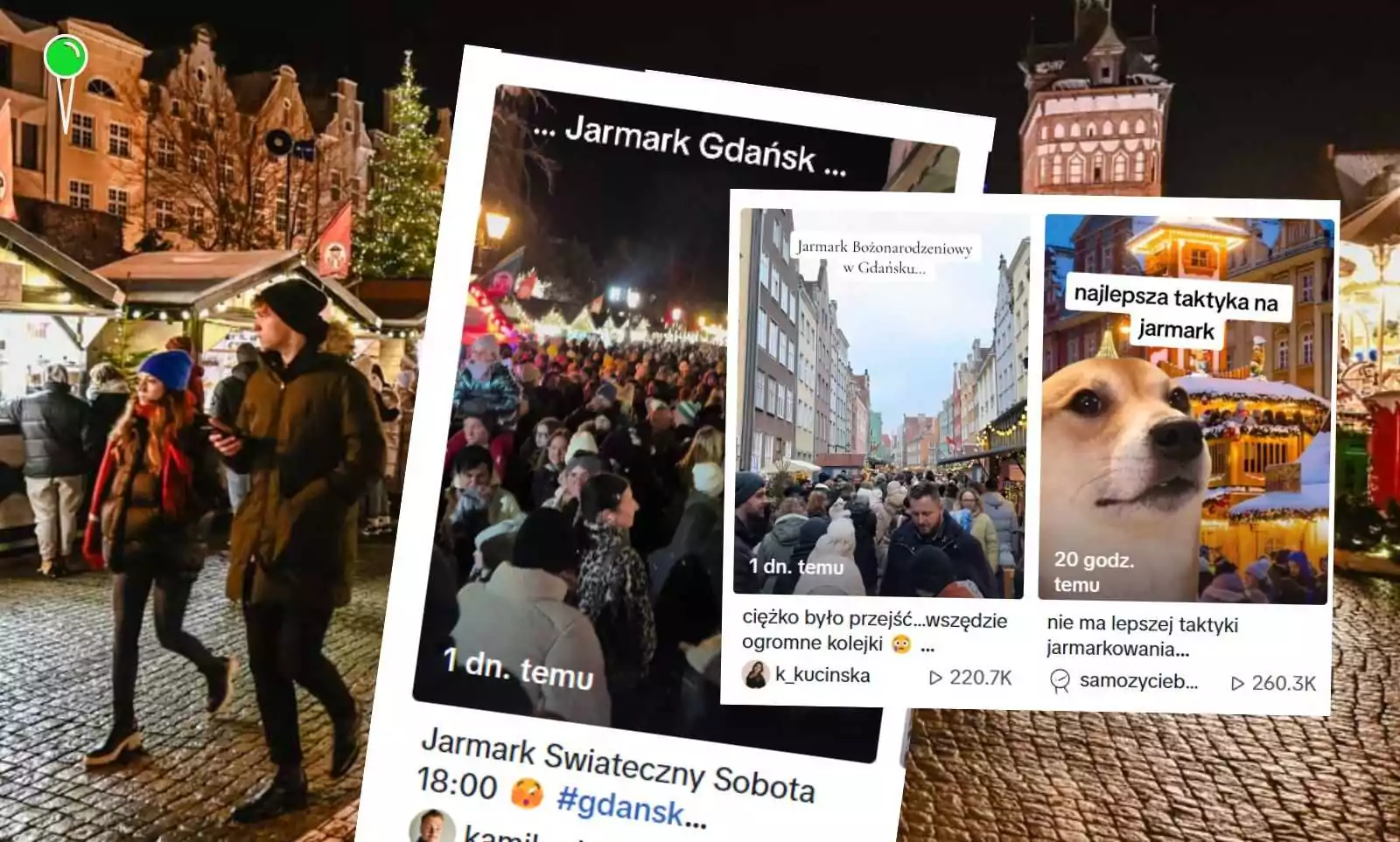 Świąteczny chaos na jarmarku w Gdańsku. Internet kipi od żartów (FOTO: AmberExpo)