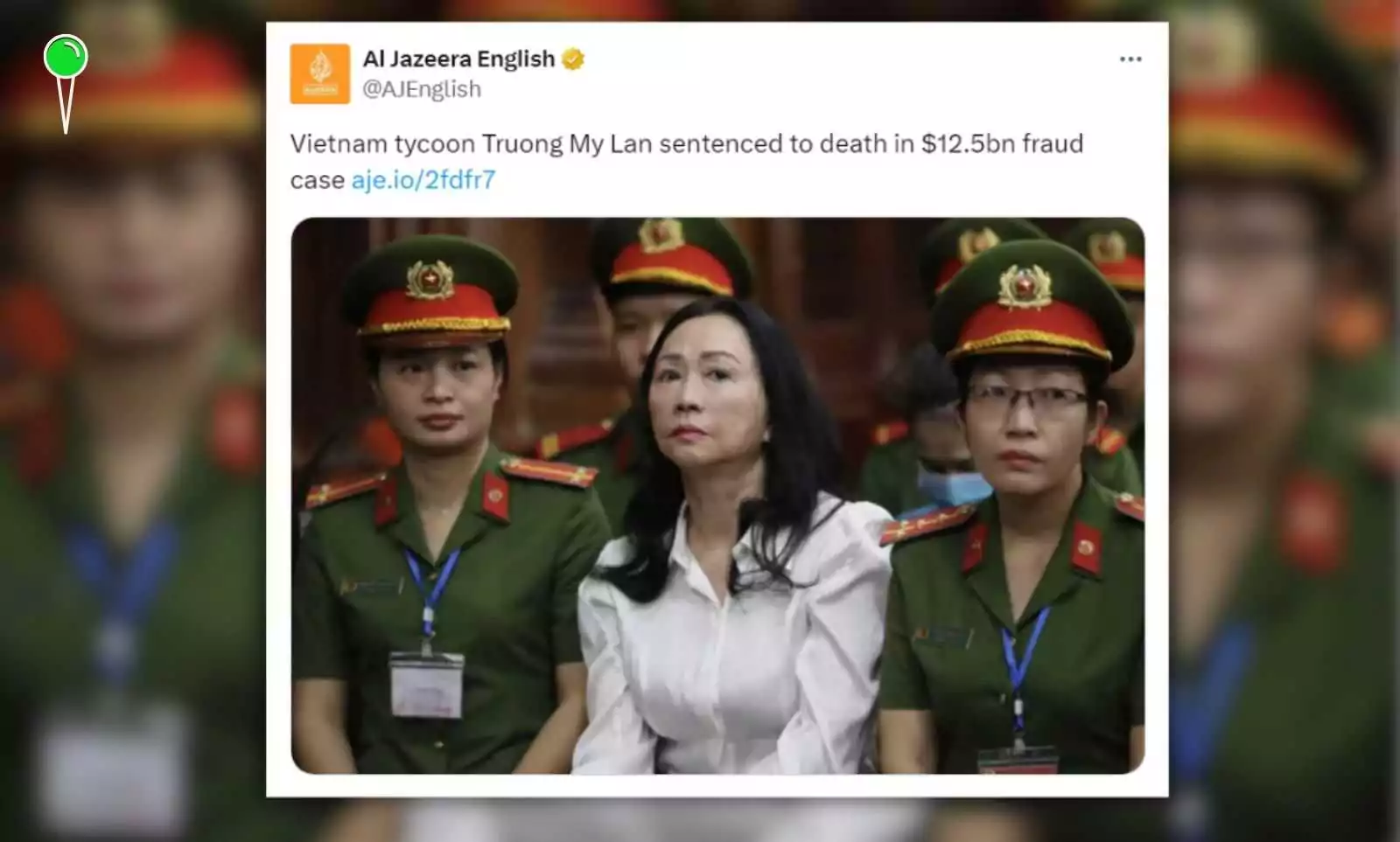 Truong My Lan - wyrok śmierci za korupcję i defraudację (FOTO:X)