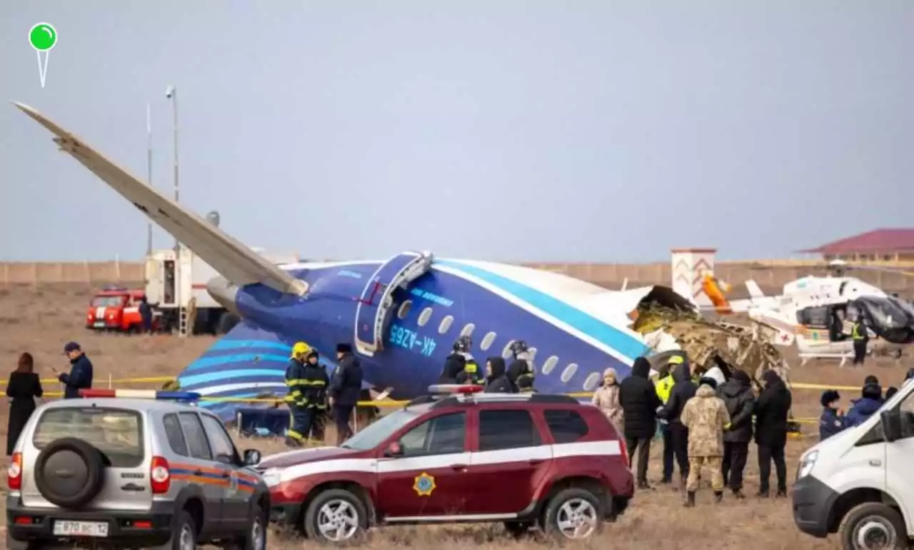 Katastrofa samolotu w Kazachstanie. Jakie były przyczyny tragedii? (FOTO: KAZAKHSTAN EMERGENCIES MINISTRY)