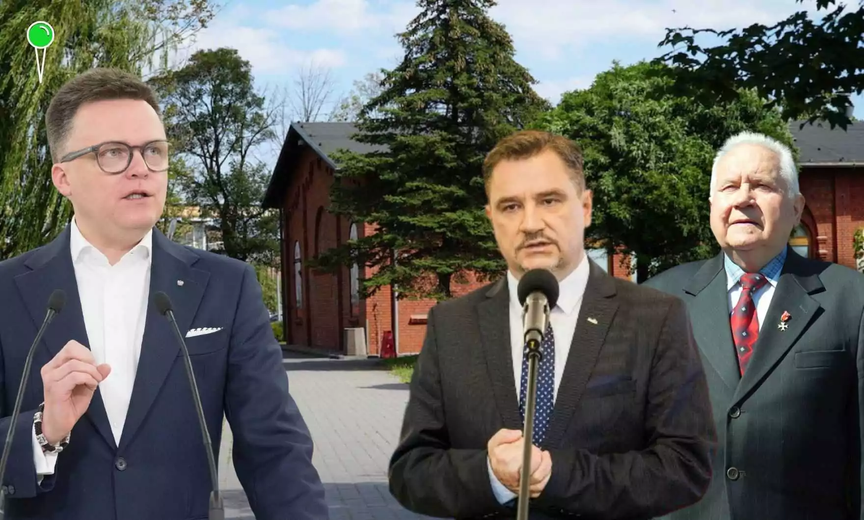 Działacze Solidarności kontra władze związku. Spór o salę BHP. Od lewej Szymon Hołownia, Piotr Duda i Czesław Nowak (FOTO: canva/Solidarność/Wikipedia/Sejm)