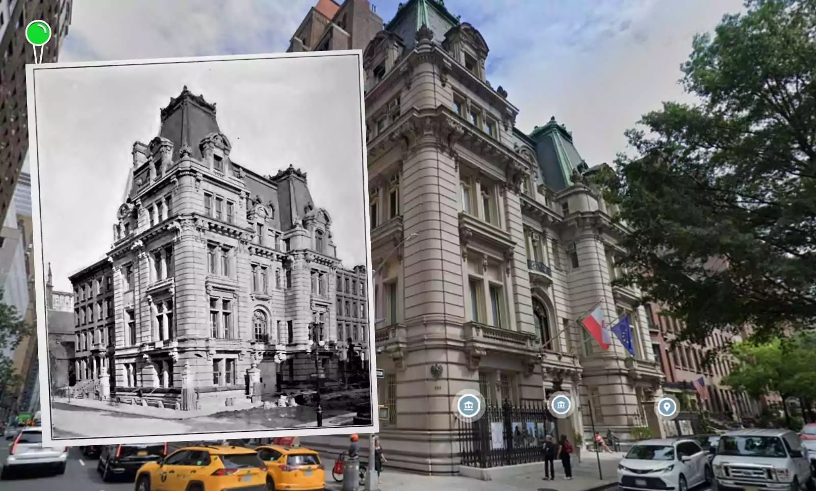 Żydowski atak bombowy na polski konsulat władz PRL w Nowym Jorku (FOTO: GoogleMaps/mat.archiwalne)