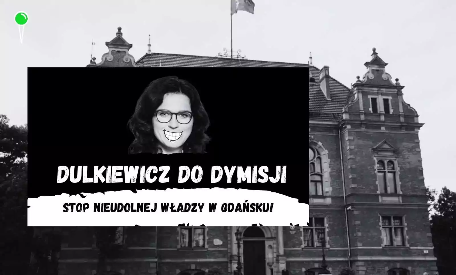 "Dulkiewicz do dymisji!" Protest w Gdańsku przeciwko prezydent (FOTO: Jerzy Pinkas/gdansk.pl/Facebook/)