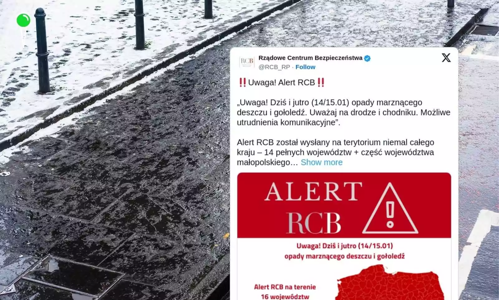 Alert RCB: trudne warunki atmosferyczne w całej Polsce (FOTO: canva/x)