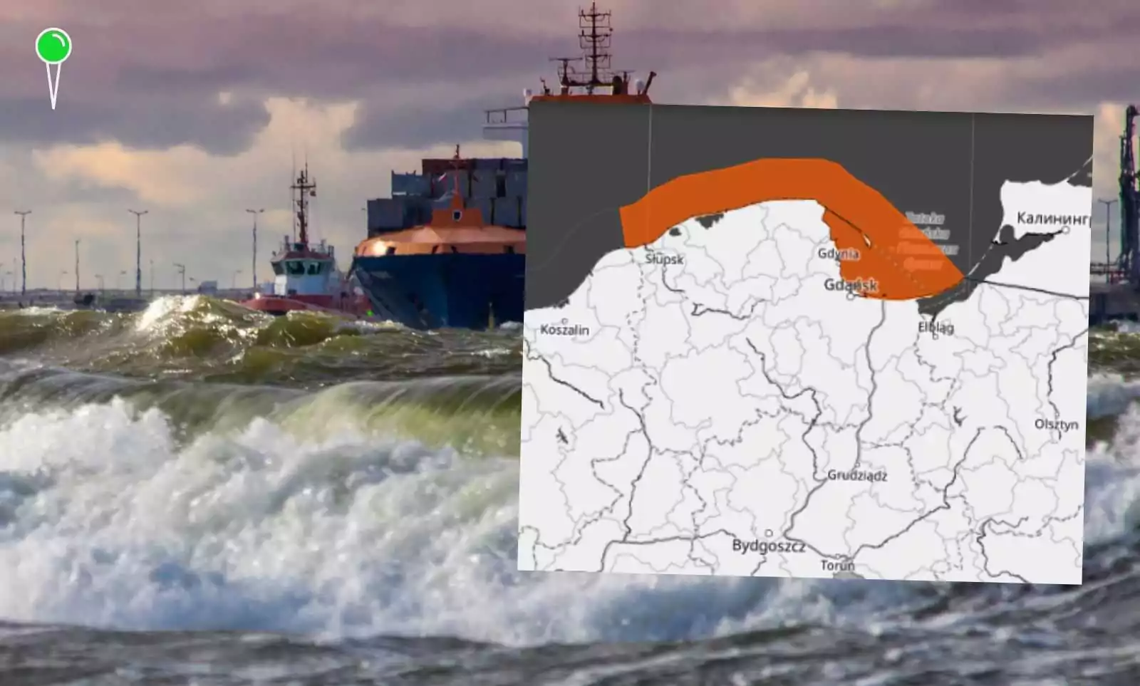 Sztorm i wzrost poziomu wód. Alerty dla Pomorza (FOTO: canva.com/IMGW)