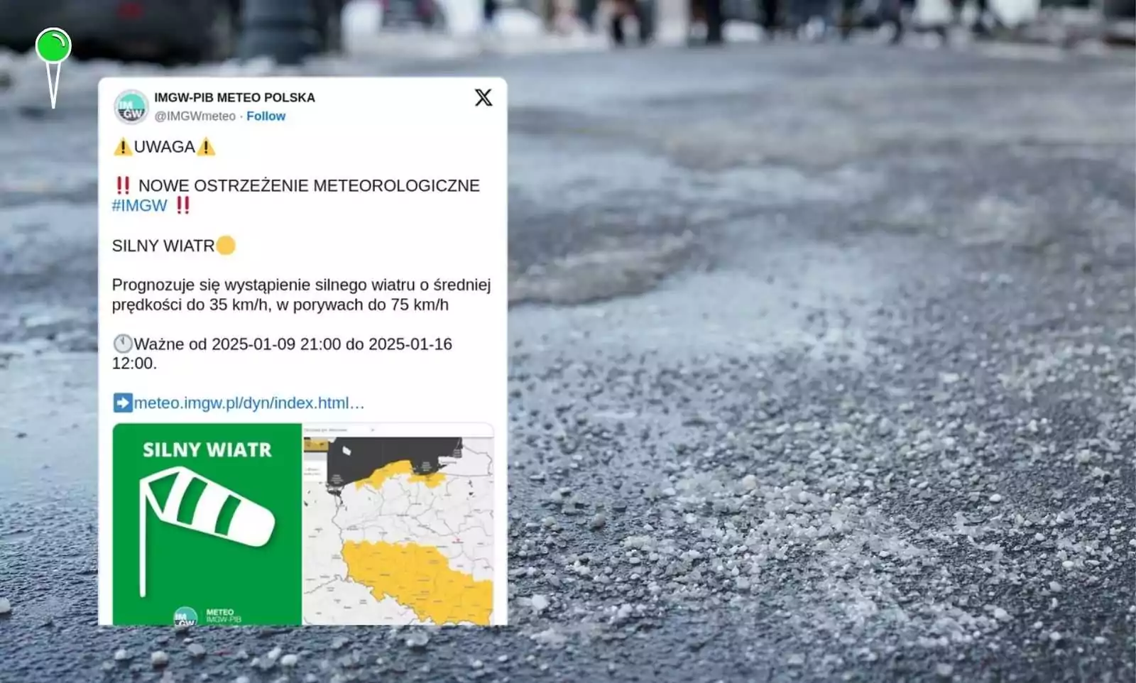 Marznące opady i wezbrania wód – alerty IMGW dla północnej Polski (FOTO: canva.com)