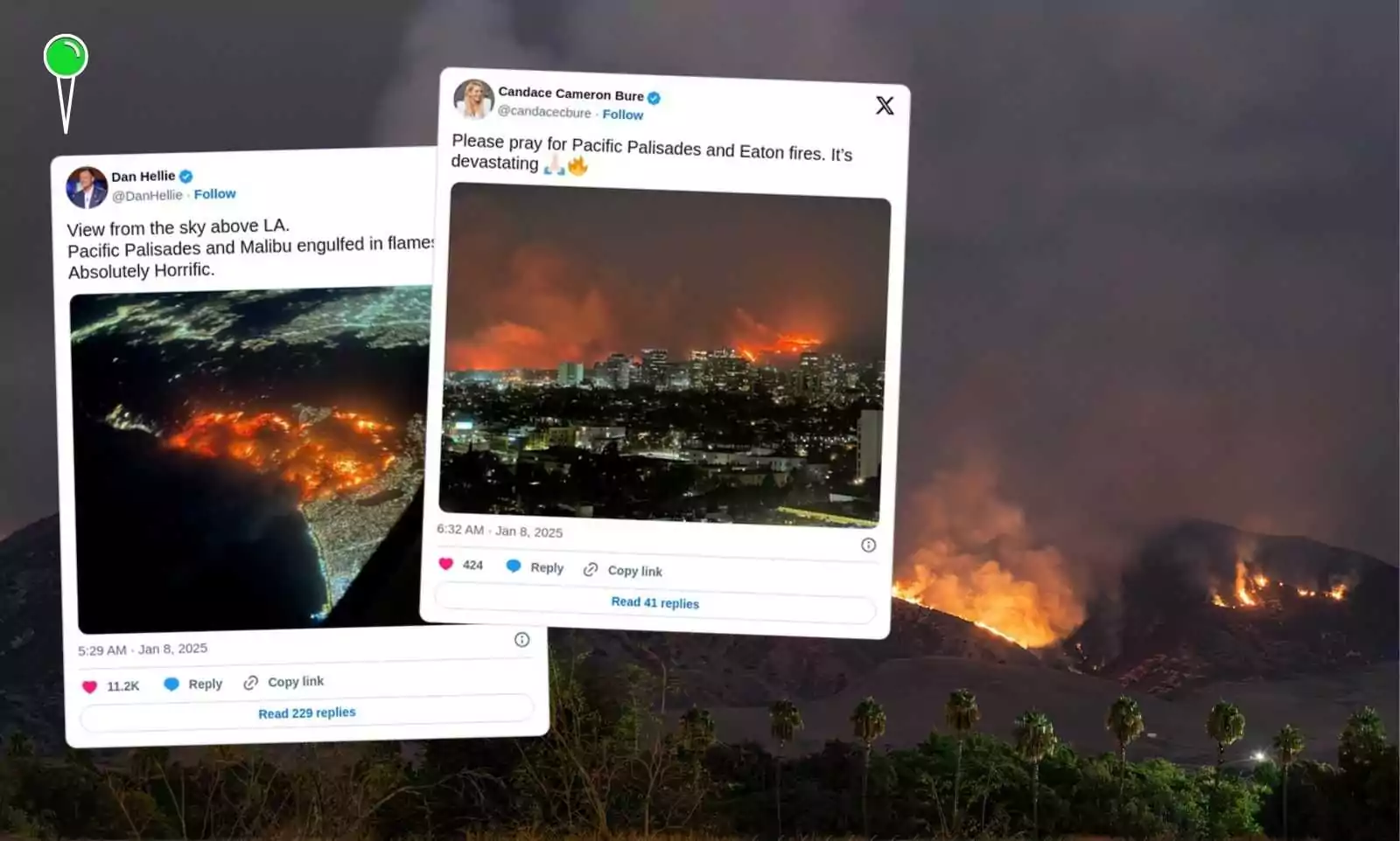 Potężne pożary w Kalifornii. Tysiące osób ewakuowanych [NAGRANIA] (FOTO: canva.com/X)