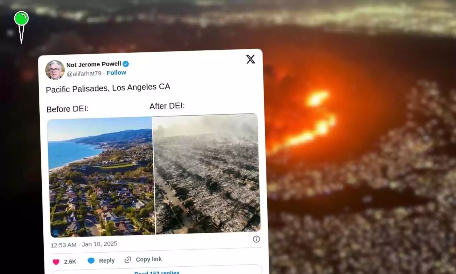 Pożary w Los Angeles: zniszczone tysiące domów, 10 ofiar (FOTO: X)