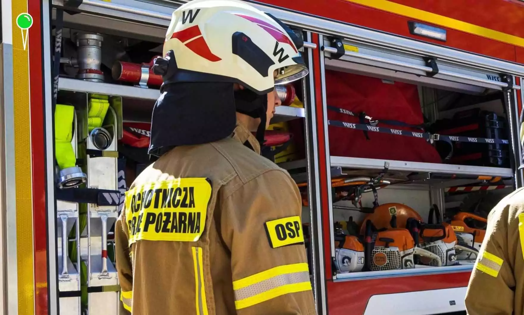 Pożar w budynku wielorodzinnym w Gdyni (FOTO: Straż pożarna)