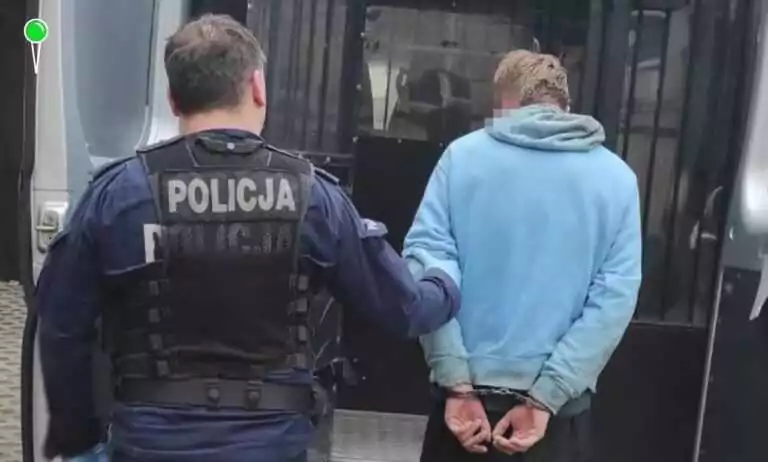 22-letni wandal z Ukrainy zniszczył samochody w Gdańsku (FOTO: KMP Gdańsk)