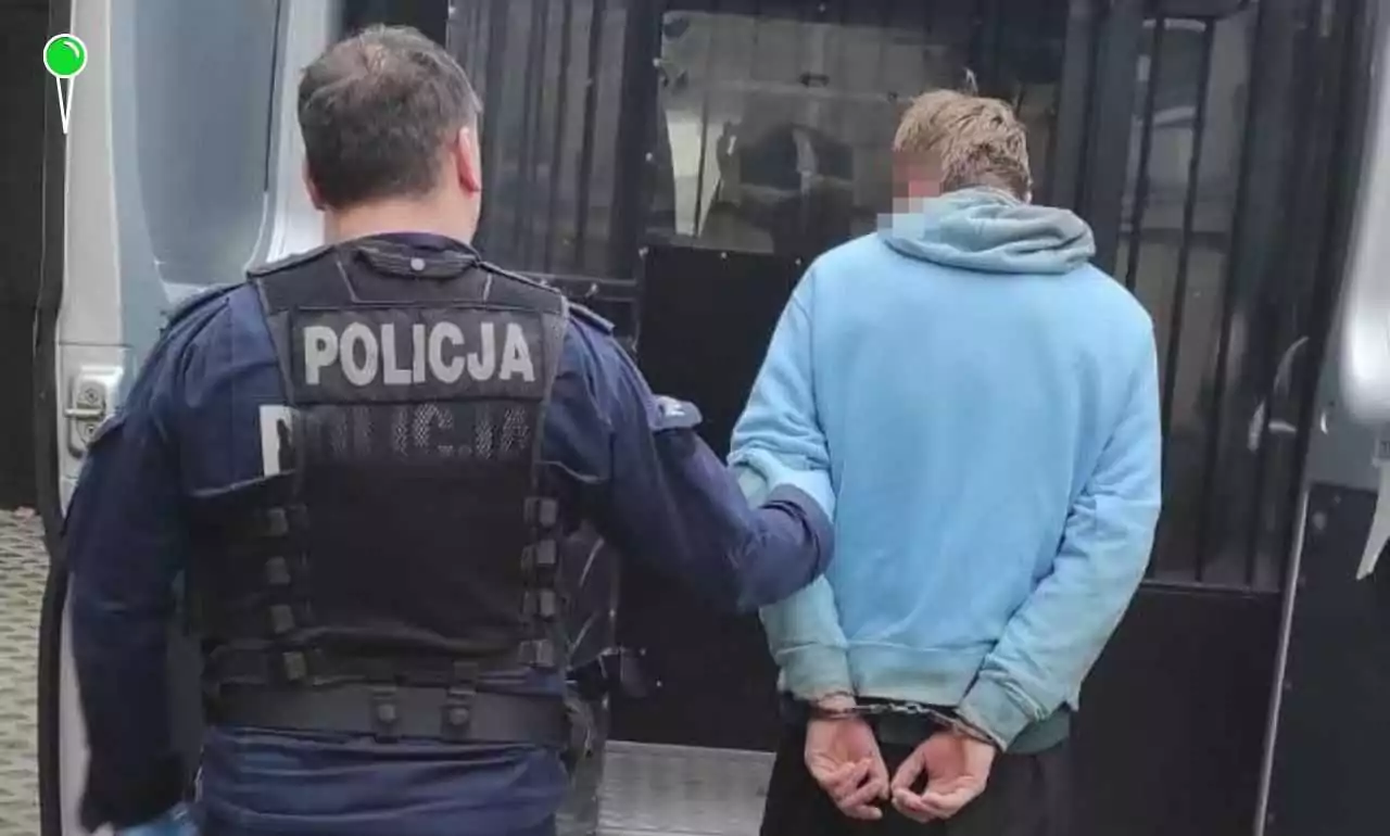 22-letni wandal z Ukrainy zniszczył samochody w Gdańsku (FOTO: KMP Gdańsk)