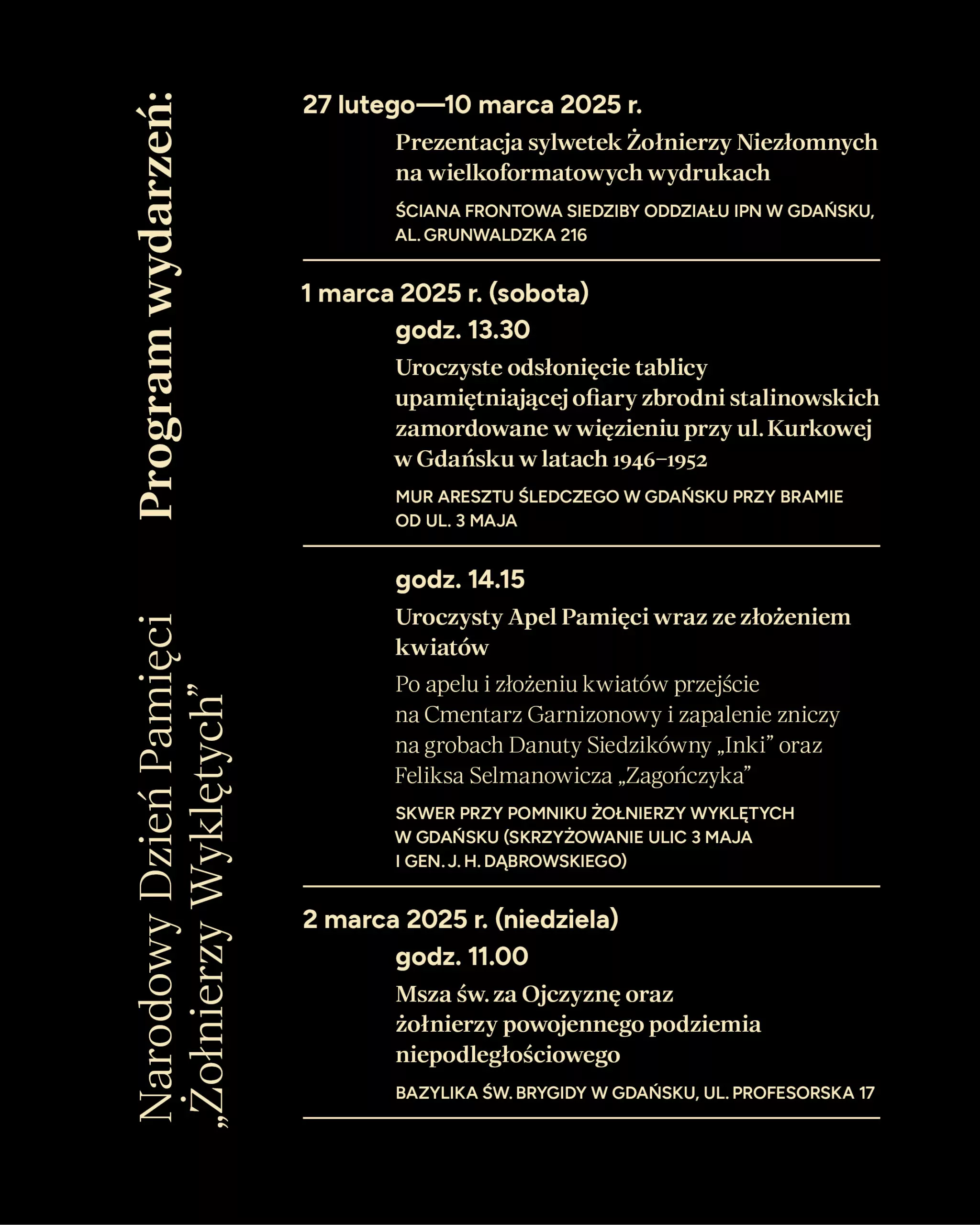 Obchody w Gdańsku 1 marca 2025 r.