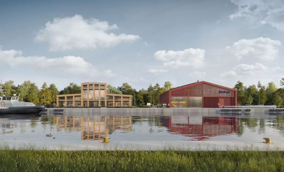 Duża inwestycja w Łebie. Powstaje baza dla morskich farm wiatrowych (FOTO: mat. prasowe)