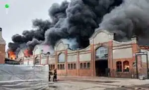 Sprawę pożaru na Przeróbce monitoruje ABW (FOTO: KMP Gdańsk)