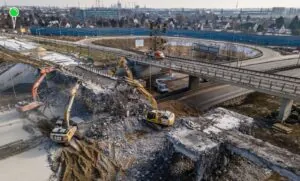 Estakada w Gdańsku wyburzona szybciej niż planowano. Co dalej z ruchem? (FOTO: DRMG)