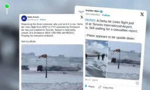 Katastrofa samolotu w Toronto. Jakie przyczyny? (FOTO: @wattsup_jet/X)
