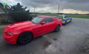 Szalony rajd Mustangiem. 181 km/h, kokaina i brak prawa jazdy (FOTO: KPP Człuchów)