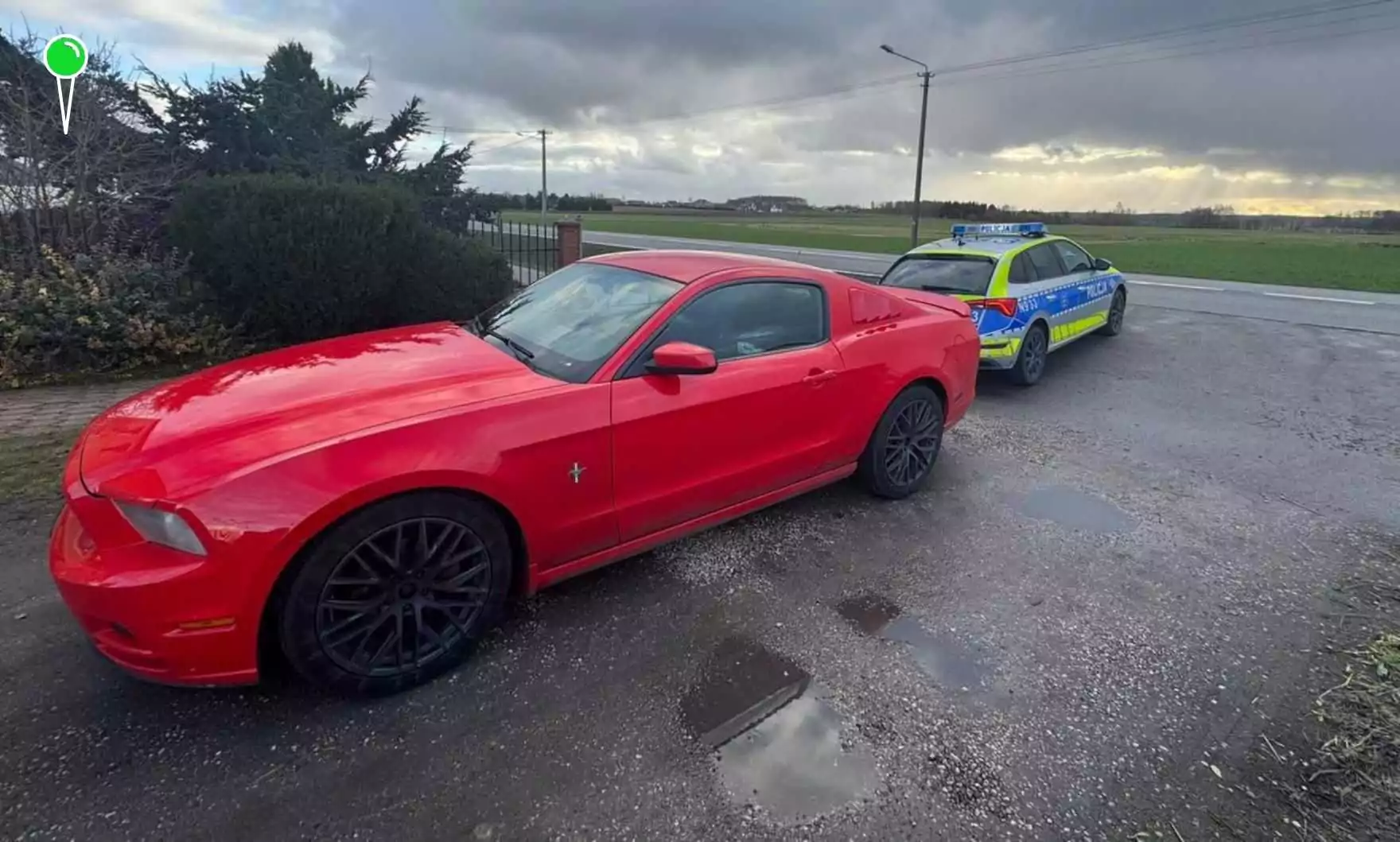 Szalony rajd Mustangiem. 181 km/h, kokaina i brak prawa jazdy (FOTO: KPP Człuchów)