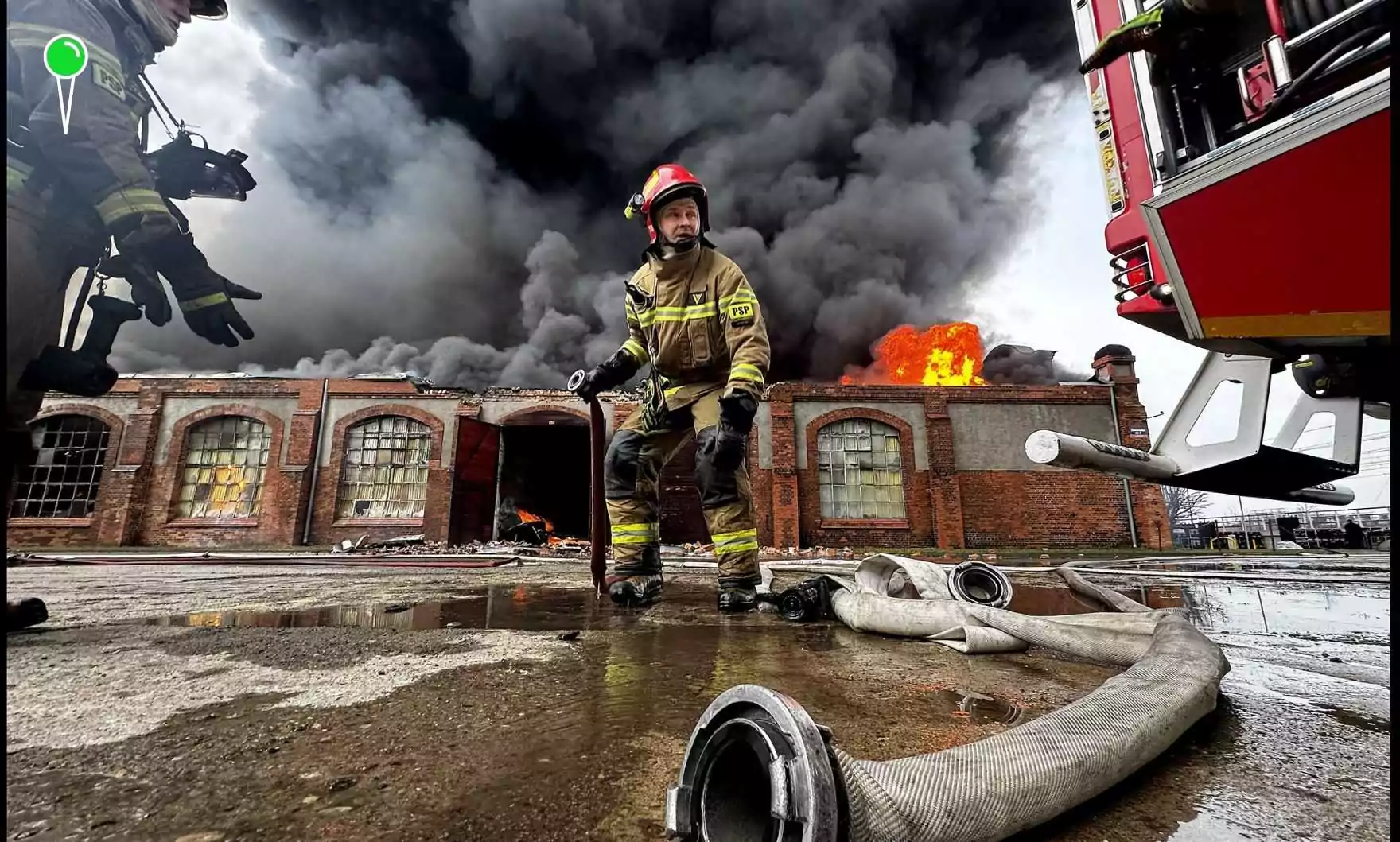 Pożar hali ZNTK w Gdańsku – konserwator zabytków ocenił straty (FOTO: Robert Kwiatek)