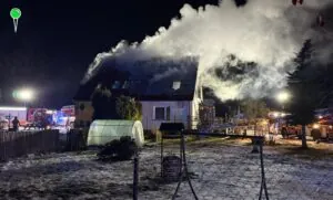 Akcja gaśnicza w Sopocie. Płonął dom na Leśnej Polanie (FOTO: PSP)