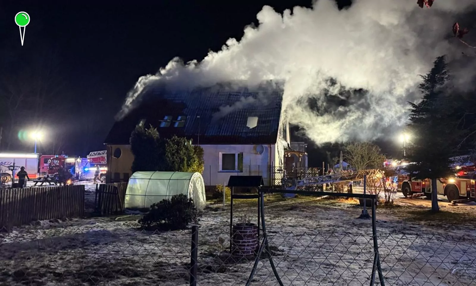 Akcja gaśnicza w Sopocie. Płonął dom na Leśnej Polanie (FOTO: PSP)