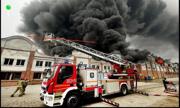 Jak strażacy walczyli z ogniem w hali na Przeróbce? Raport (FOTO: Robert Kwiatek)