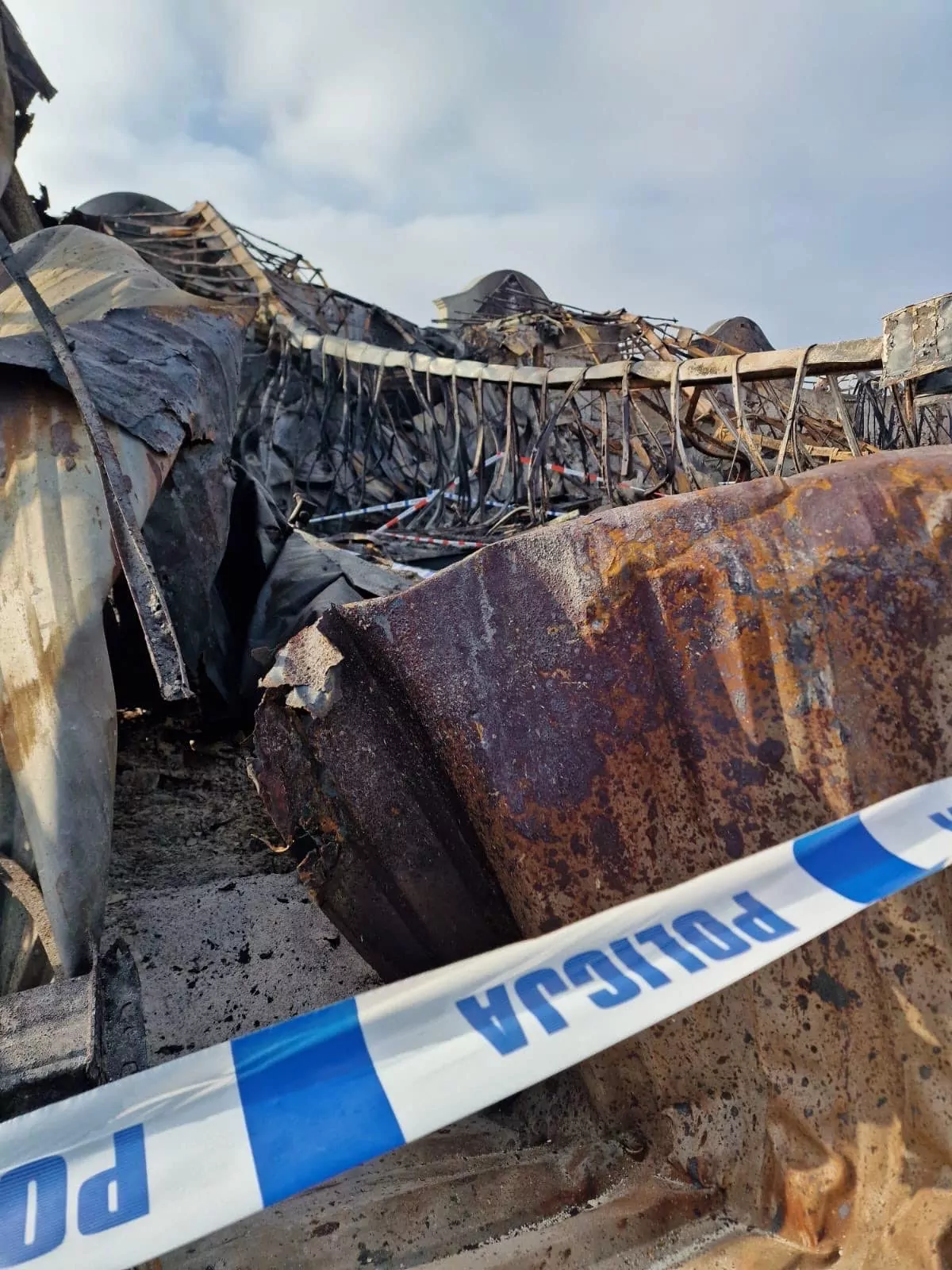 Pożar na Przeróbce. Teren przekazany właścicielowi (FOTO: KWP Gdańsk)