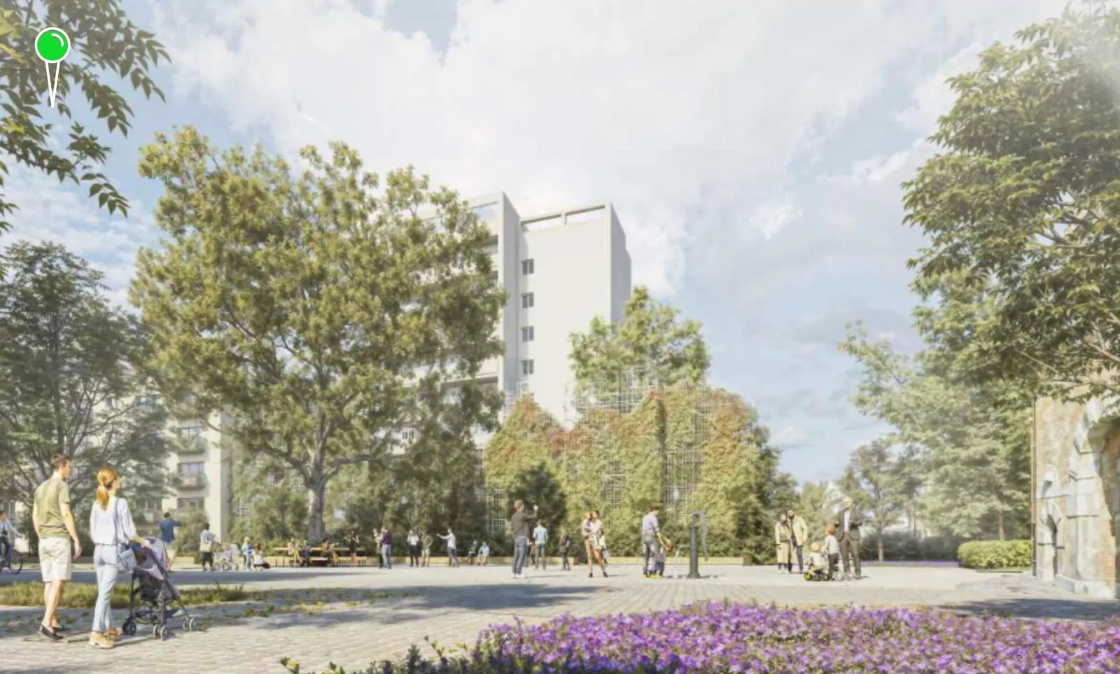 Długie Ogrody bez parkingu podziemnego to katastrofa (FOTO: Restudio Jacaszek Architekci i Saneccy Architektura Krajobrazu)