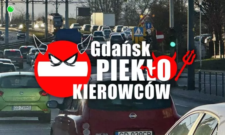 Zwężenie al. Armii Krajowej? Witamy w korkowym piekle Gdańska (FOTO: Robert Kwiatek)