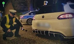 Nielegalne wyścigi w Gdańsku. Nocna akcja grupy SPEED (FOTO: KWP Gdańsk)