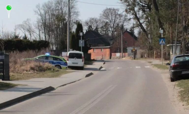 Potrącenie 14-letniego rowerzysty pod Pruszczem Gdańskim (FOTO: KPP Pruszcz Gdański)