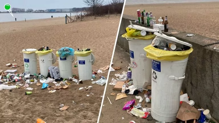 Plaża w Brzeźnie tonie w śmieciach (FOTO: czytelnik wbijamszpile.pl)