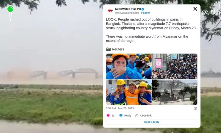 Birma pod gruzami, Bangkok w szoku. Trzęsienie ziemi uderza w Azję (FOTO: X)