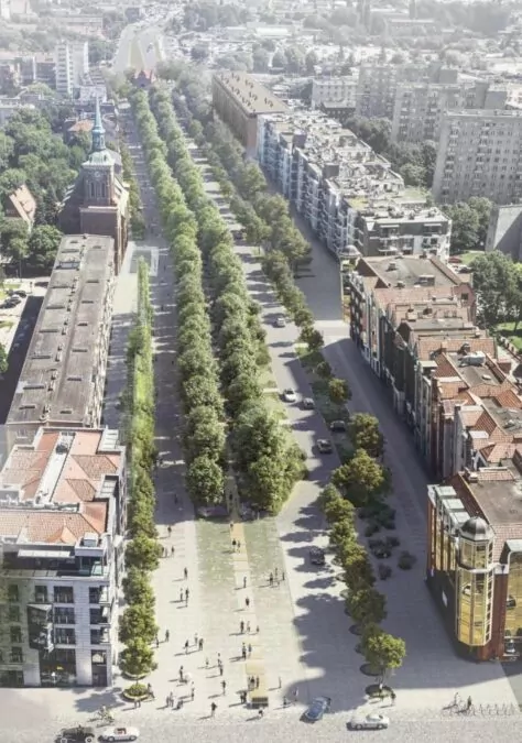 Długie Ogrody bez parkingu podziemnego to katastrofa (FOTO: Restudio Jacaszek Architekci i Saneccy Architektura Krajobrazu)