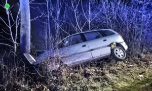 Czworo dzieci rannych w wypadku drogowym (FOTO: OSP Pszczółki)