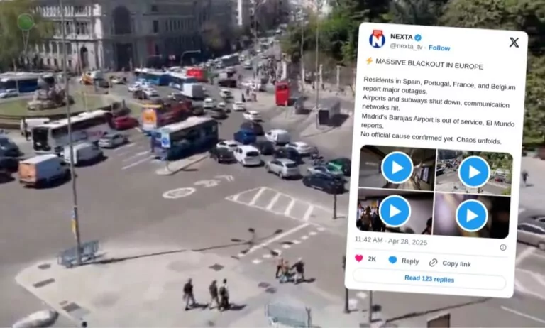 Gigantyczna awaria prądu w Hiszpanii i Portugalii (FOTO: Nexta/X)