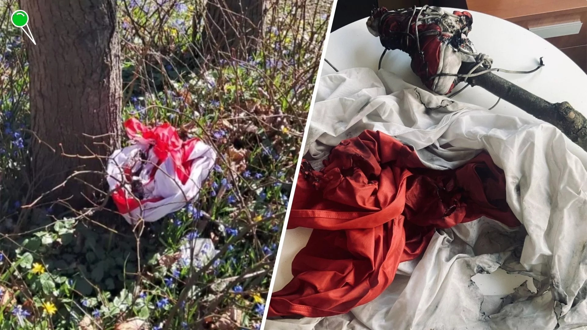 Śledztwo ws. zbezczeszczenia flag RP na Westerplatte (FOTO: MIIWŚ)