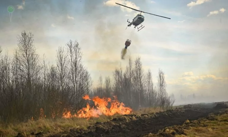 Strażacy z Pomorza ruszają do walki z ogniem w Biebrzańskim Parku Narodowym (FOTO: Straż pożarna/X)