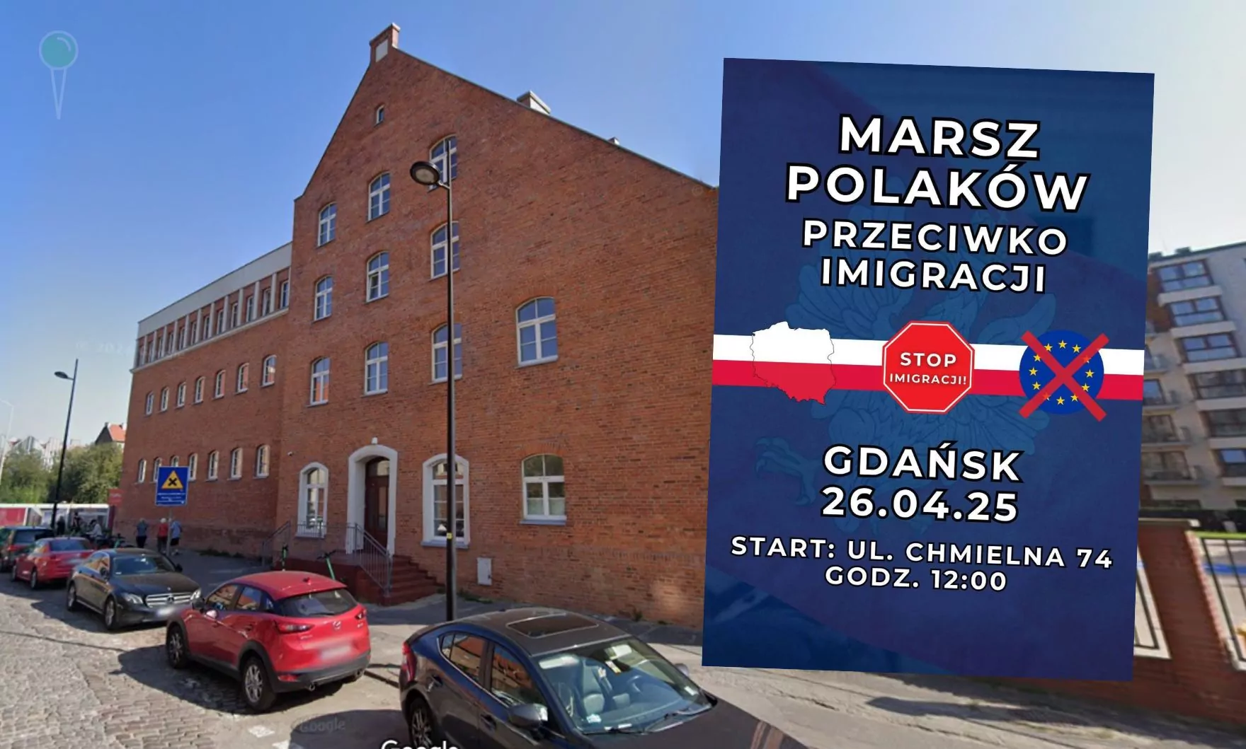 Gdańsk protestuje przeciw Centrum Integracji Cudzoziemców (FOTO: Google Maps/mat. organizatora)