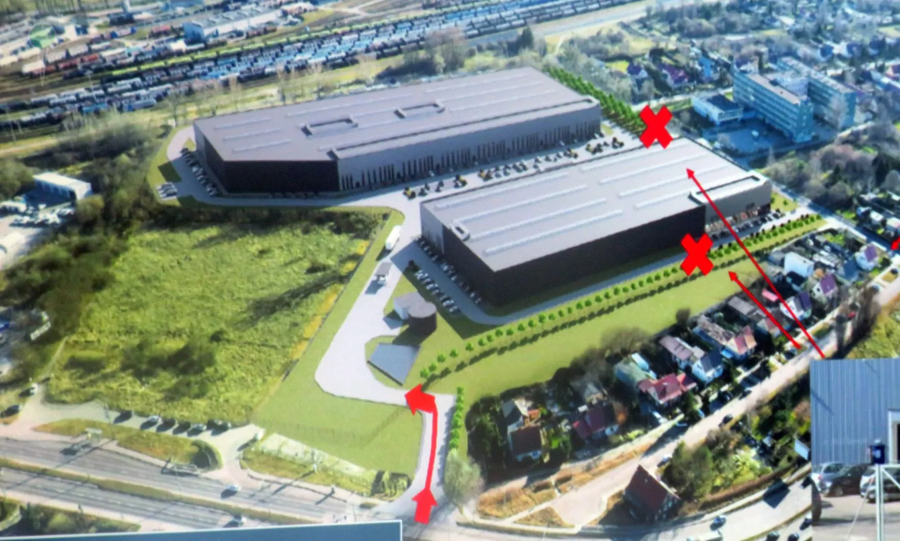 Mieszkańcy Rudników przeciwko nowym magazynom. Chcą osiedla (FOTO: materiały inwestora)