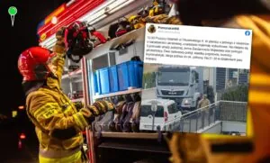 Materiały wybuchowe w piwnicy w Pruszczu Gdańskim (FOTO: PSP/X)