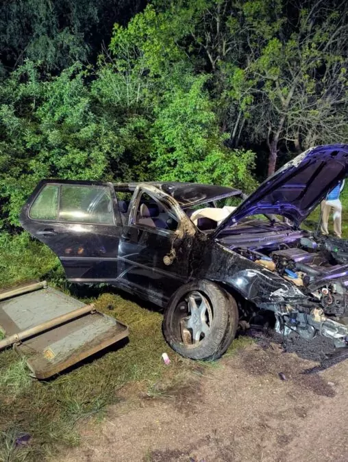 Nieustąpienie pierwszeństwa i dachowanie pod Malborkiem (FOTO: KPP Malbork)